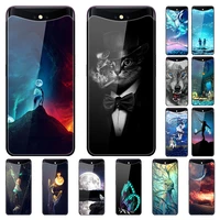 case for oppo find x back phone cover black tpu silicone bumper with tempered glass series 3