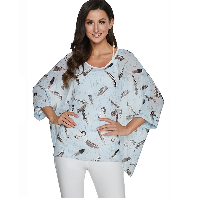 2020 женские блузки от BHflutter модная повседневная Летняя Блузка-кимоно женская