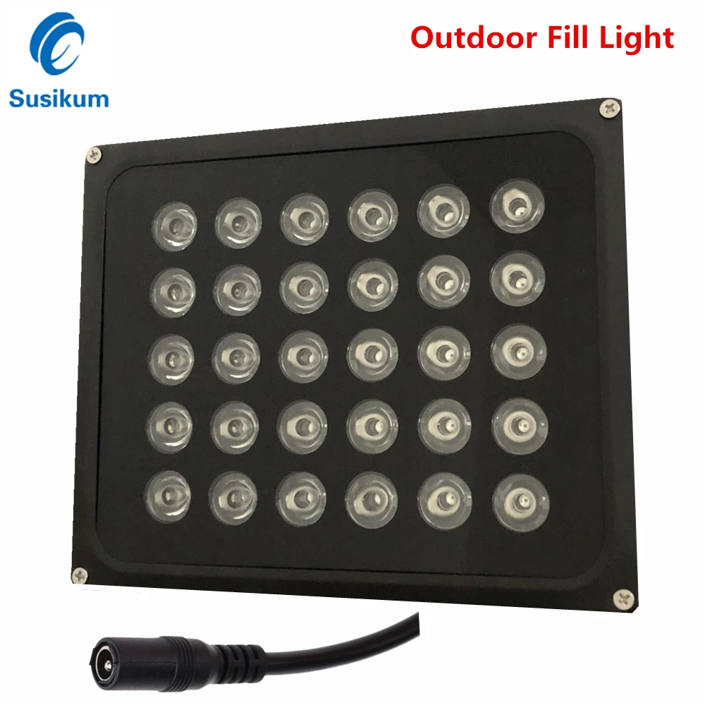 

Уличная лампа 12 В постоянного тока, инфракрасный осветитель 850 нм, металлическая Водонепроницаемая настенная лампа ночного видения CCTV