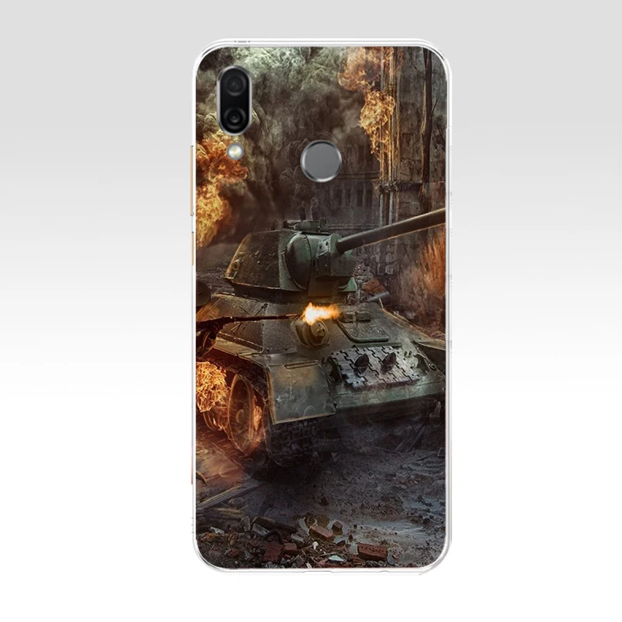 081FG world of tanks Подарочный Мягкий Силиконовый ТПУ чехол для телефона huawei Honor 8 Lite 8X 8s 9x