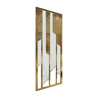 modern customized decorative screen partition stainless steel living room dividers for hotel lobby