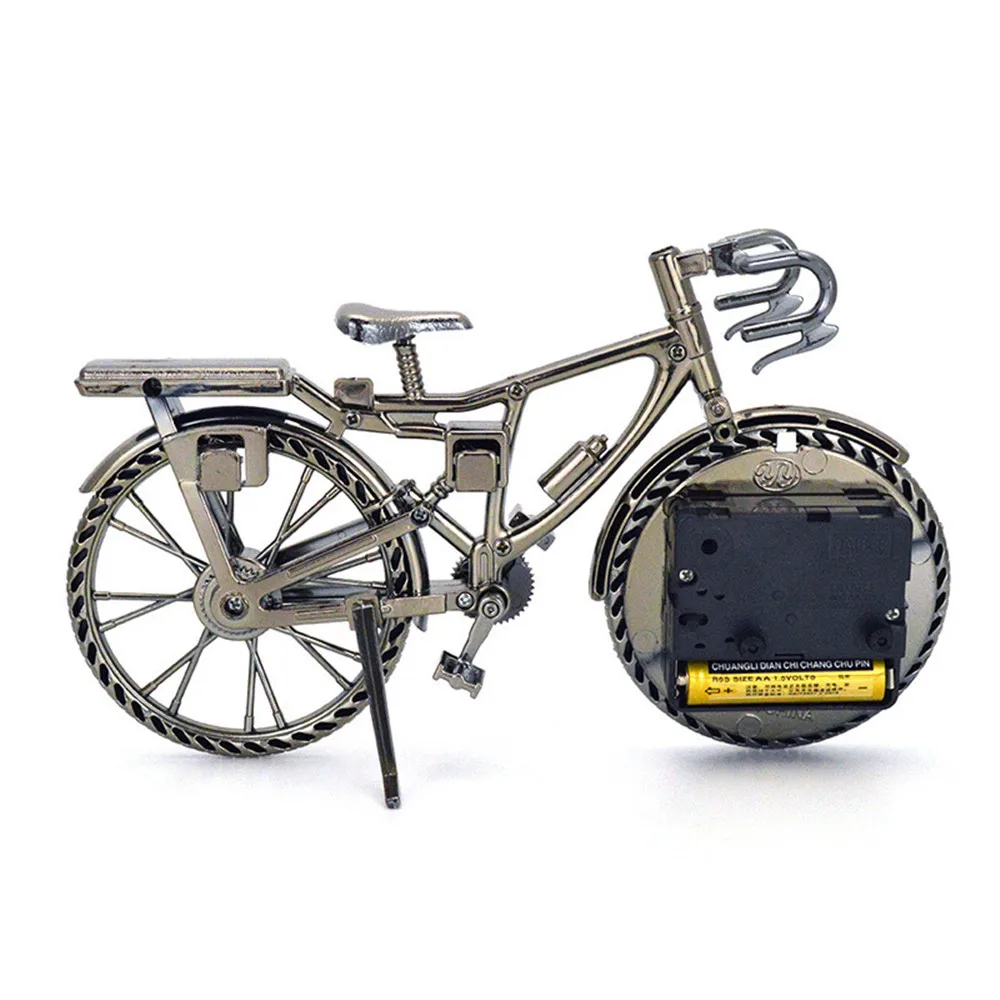 Будильник креативный винтажный с арабскими цифрами в стиле ретро велосипедным