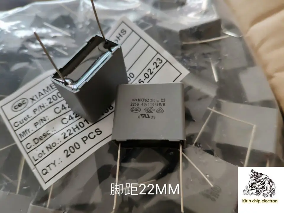 100 шт./лот Новинка GD farad mkp62 предохранительным x2 225k 275v 2 мкФ 275VAC пленка постоянной