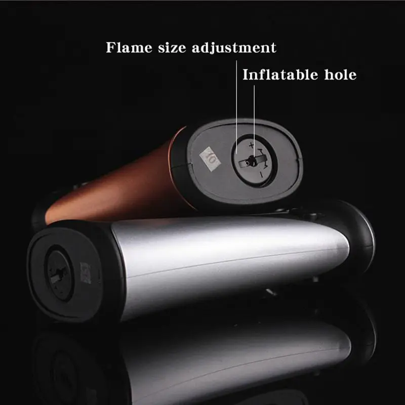 Металлическая зажигалка распылитель надувная ветрозащитная газовая фонарь с