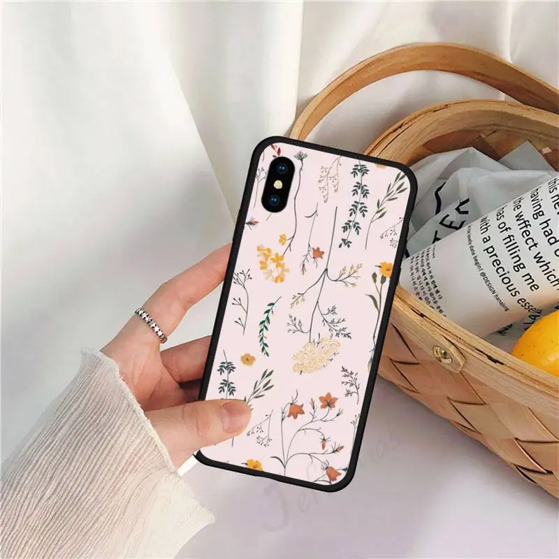 

Dried flowers retro watercolor Phone Case for iPhone 11 12 pro XS MAX 8 7 6 6S Plus X 5S SE 2020 XR