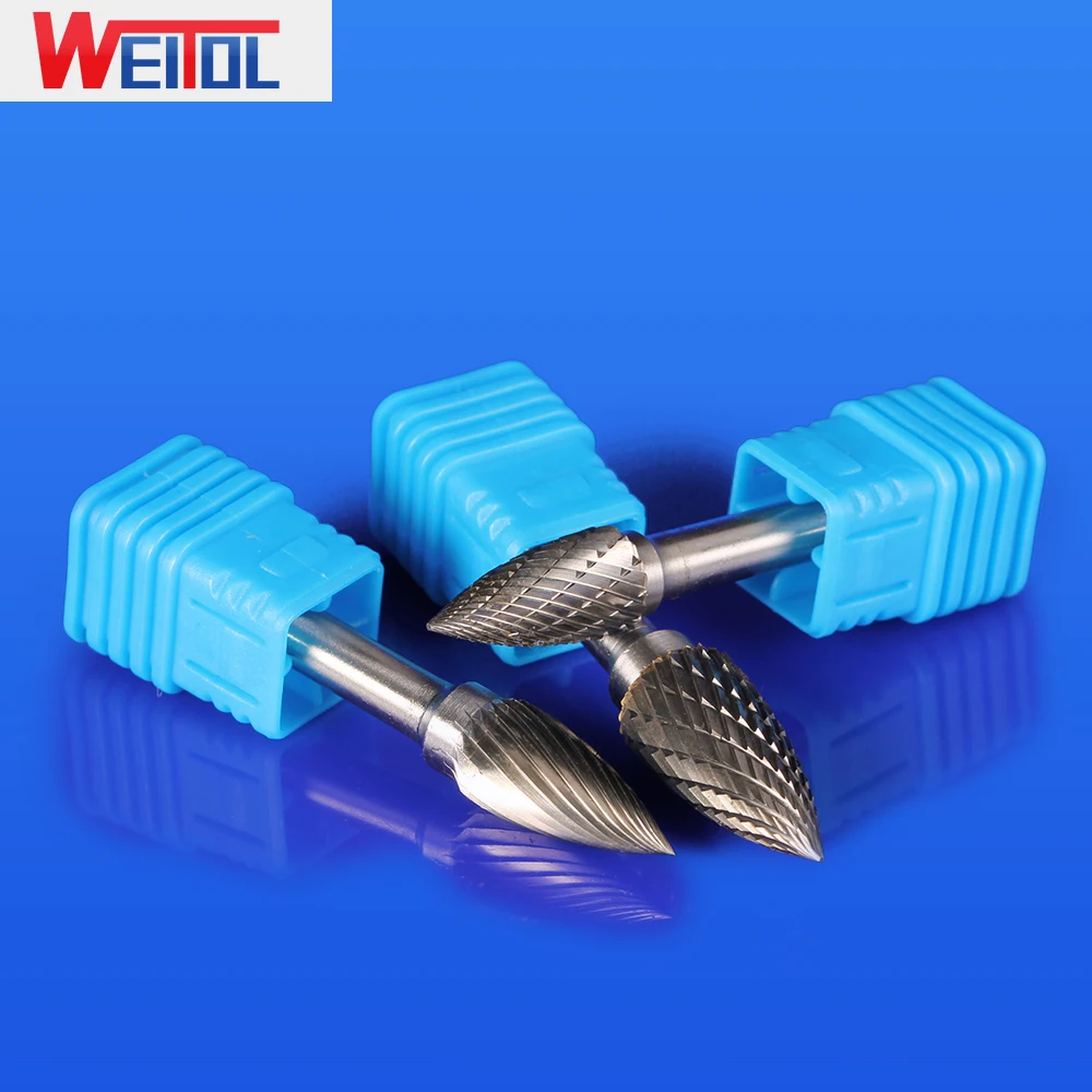 WeiTol 1 шт. 1/4 дюйма 6 мм вольфрамовые карбидные заусенцы режущие сверла тип G