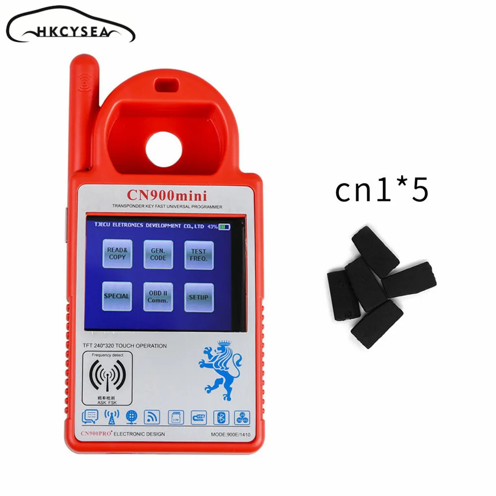 Новейший умный мини транспондер CN900 V1.23 программатор для 4C 4D 46 48 G чипов с чипом CN1