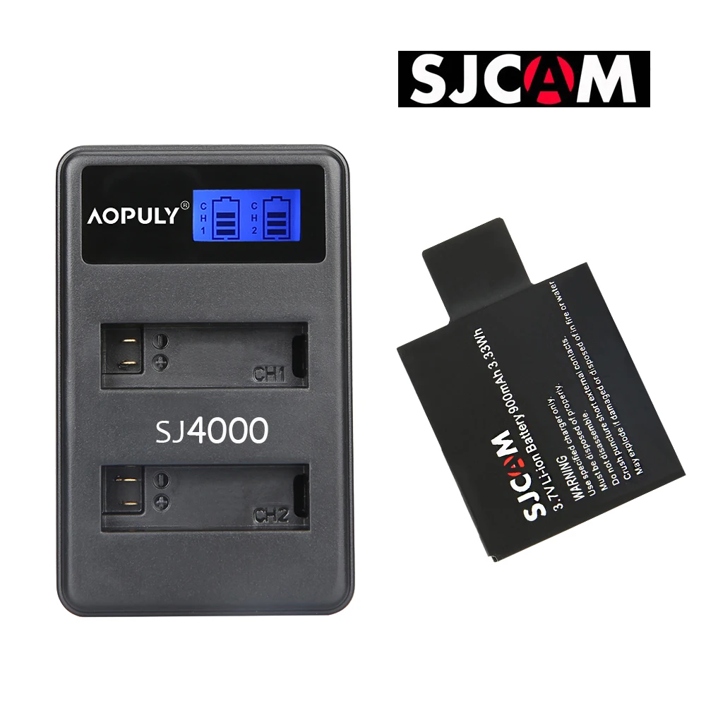 1 pcs and 1 charger SJCAM SJ4000 PG1050 Камера Батарея Li-Ion Батарея зарядное устройство для спортивной экшн-камеры SJCAM SJ5000 SJ6000 SJ8000 M10 EKEN 4K H8 H9 GIT-LB101 GIT Батарея - Цвет: 1 pcs and 1 charger