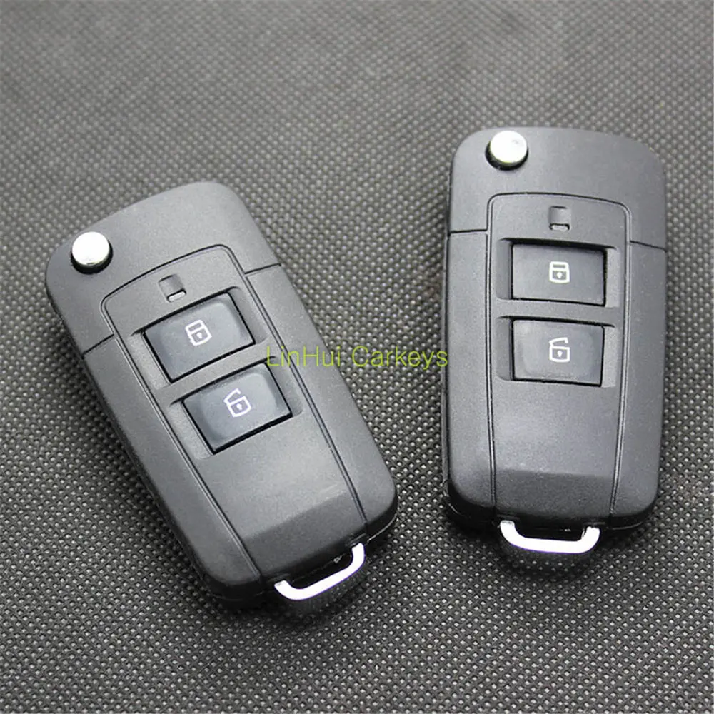 PINECONE для ключа чехол HYUNDAI сантафе Santa Fe Автомобильный ключ 2 кнопки необработанное