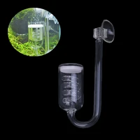 1pcs aquarium co2 diffuser plants glass tank atomizer solenoid regulator moss ozone atomizer spiral glass tube pet product