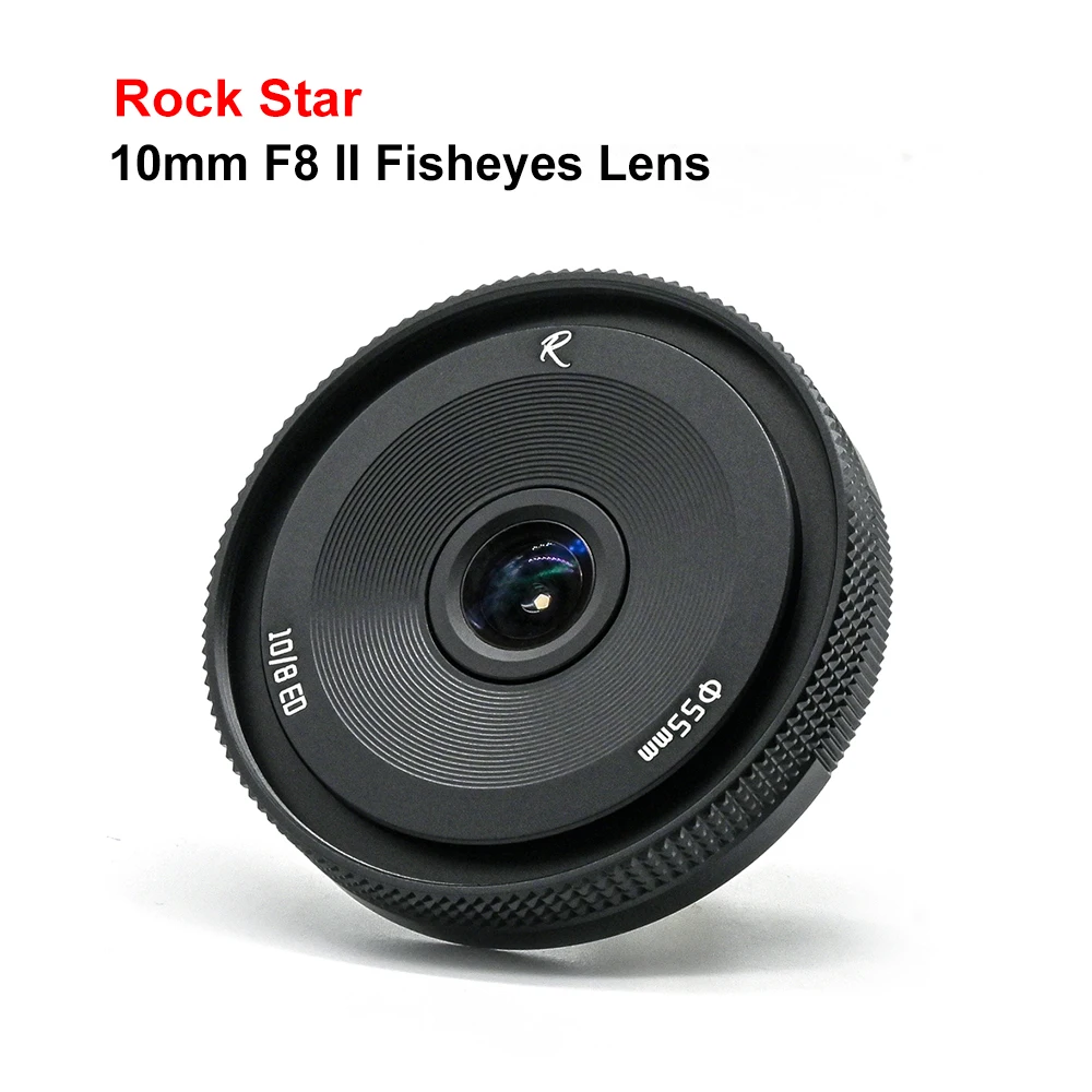 Rock Star 10 мм F8 II объектив рыбий глаз MF фиксированный фокус широкоугольный для Sony E