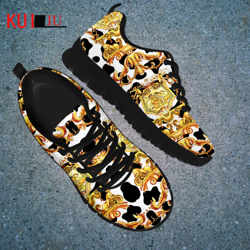 Женские кроссовки в стиле ретро KUILIU Advance сетчатые туфли на плоской подошве