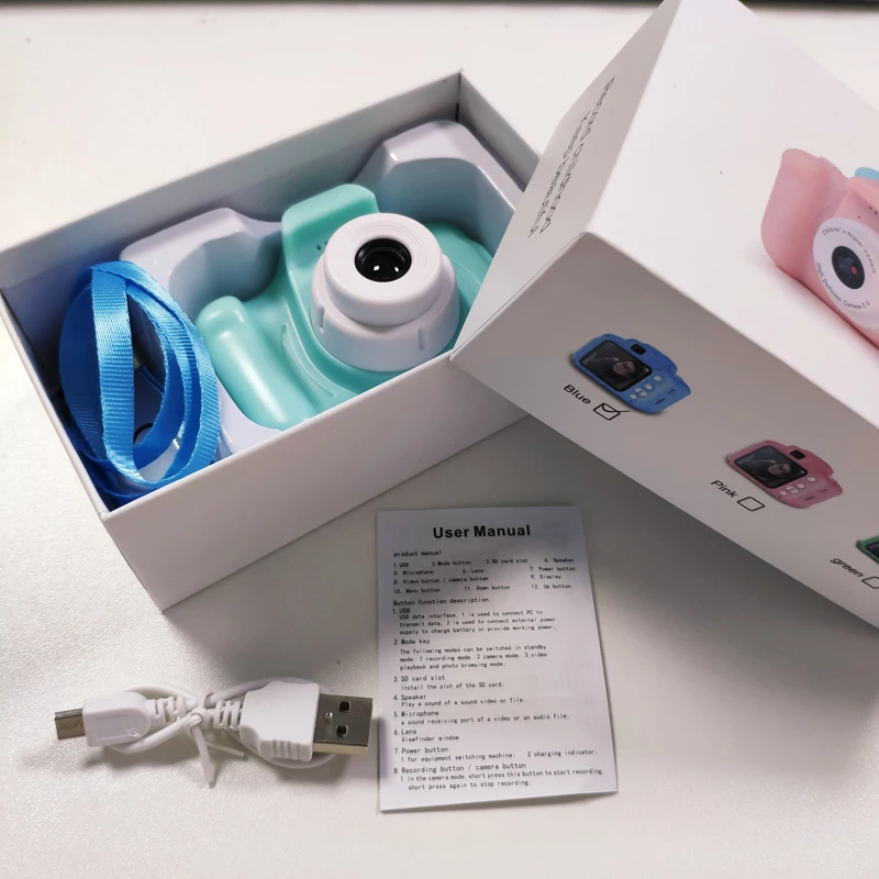 

Kids Camera Toys for Children Birthday Christmas Gift Mini Digital Cameras Toys Photography Props with 16/32GB TF Cards