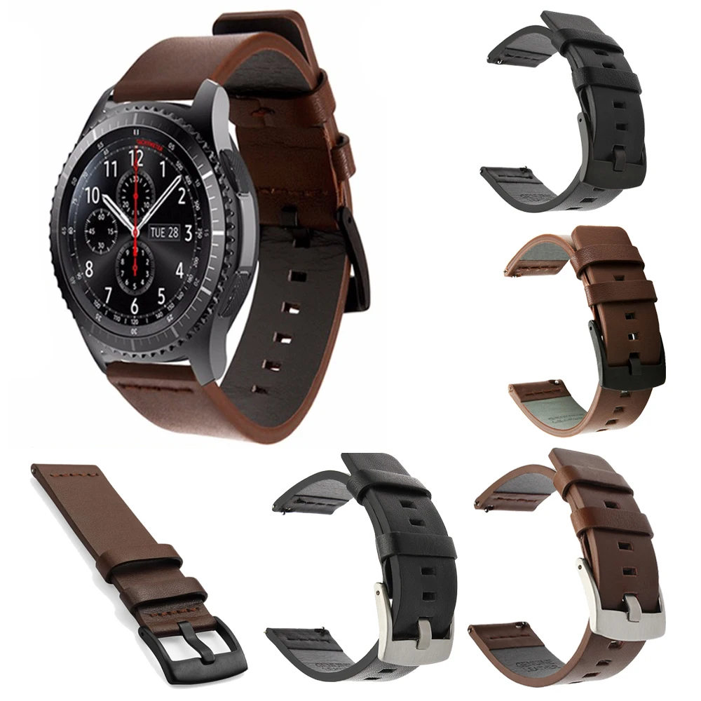 Ремешок из натуральной кожи для Samsung Gear S3 Band Frontier классический браслет смарт
