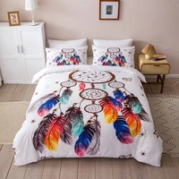 chic duvet cover set dreamcatcher design women girls home bedding comforter cover with pillowcase twin queen king size white