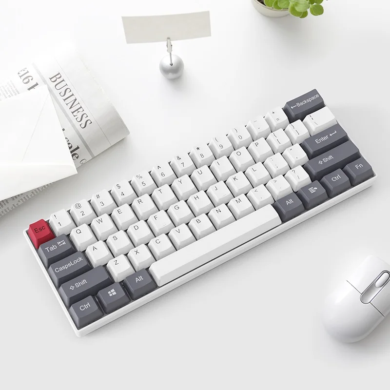 Клавиатура Ajazz AK61 Механическая с подсветкой проводная/Беспроводная Bluetooth 85% PBT|Клавиатуры| |