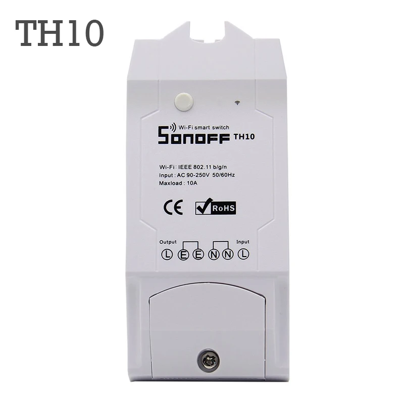 Sonoff TH10/TH16 умный дом Wi-Fi переключатель температура монитора Датчики влажности работа с Alexa Google Home Управление по eWeLink