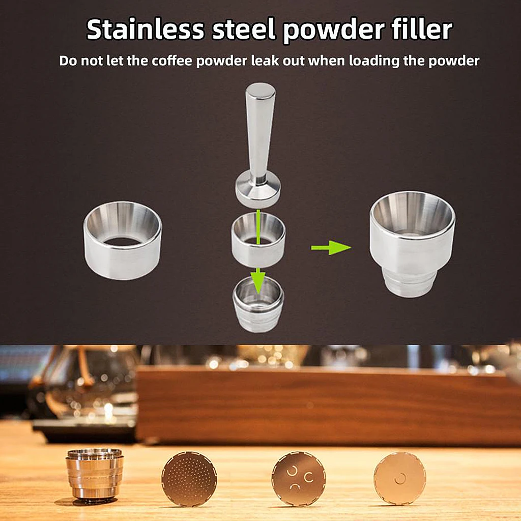 

Reusable Coffee Capsule Espresso Filter for Nespresso Coffee Machine