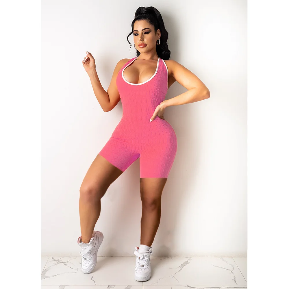 

Imcute Повседневное спортивный комбинезон байкерские ношения при активном образе жизни с низким вырезом на спине комбинезон сексуальный пуш-...