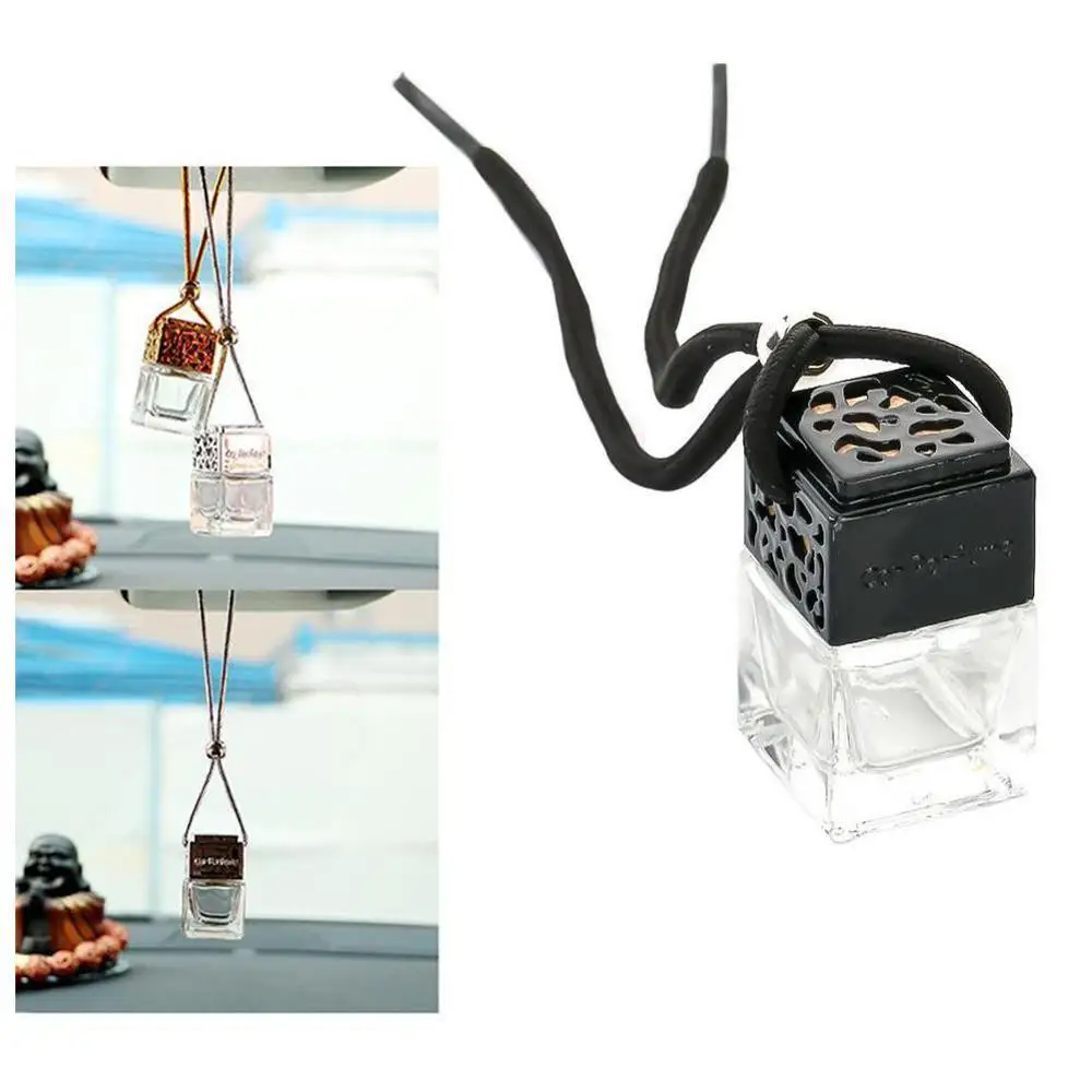 

Car Air Freshener Hanging Glass Bottle Auto Car Hanging Bottle Decoration Scent Car Freshener Air For Auto/Home/Off N8C9