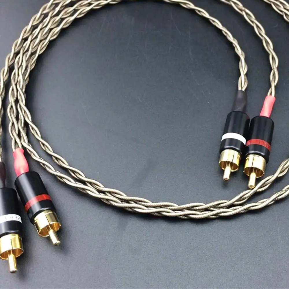 HIFI 2 RCA к Штекерный кабель Nordost Odin посеребренный аудио AV ТВ DVD усилитель динамик