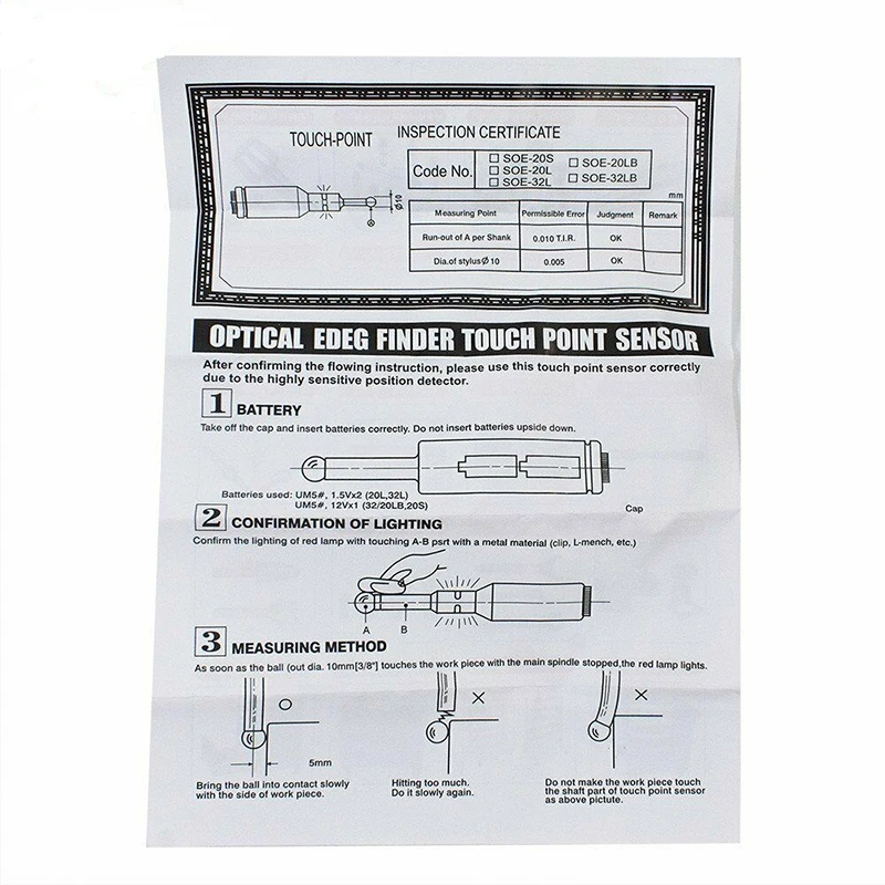 Экономичный светодиодный прецизионный электронный краевой Finder фрезерный и