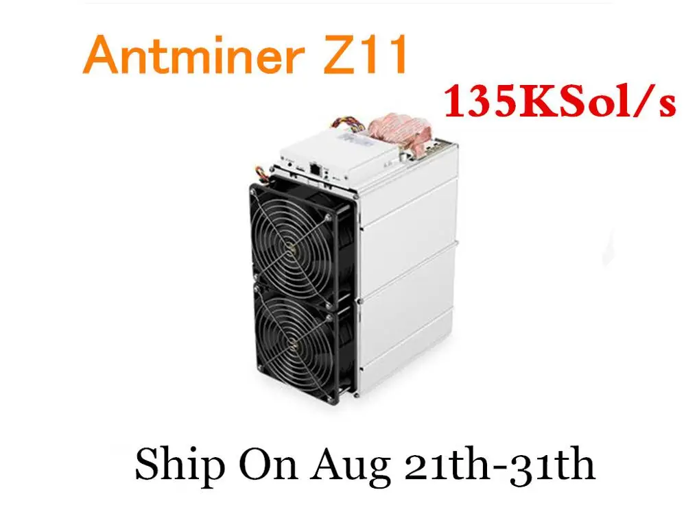 Equihash Miner Antminer Z11 135k Sol/s ZCASH Miner Mining ZEC ZEN лучше чем Innosilicon A9 Antminer S9 S11 S15 Z9