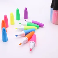 6pcs creative cartoon mini cute highlighter with fragrance hand account drawing pen marcador child gift officeschool supplies