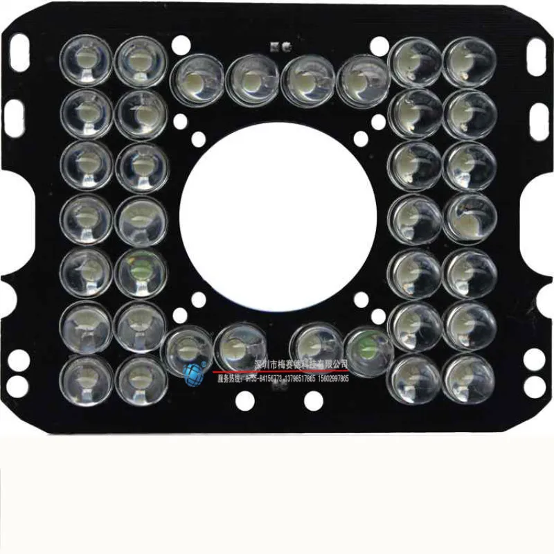 2 шт./лот IRLED плата для инфракрасной камеры видеонаблюдения 36 светодиодов 8 мм 850 нм