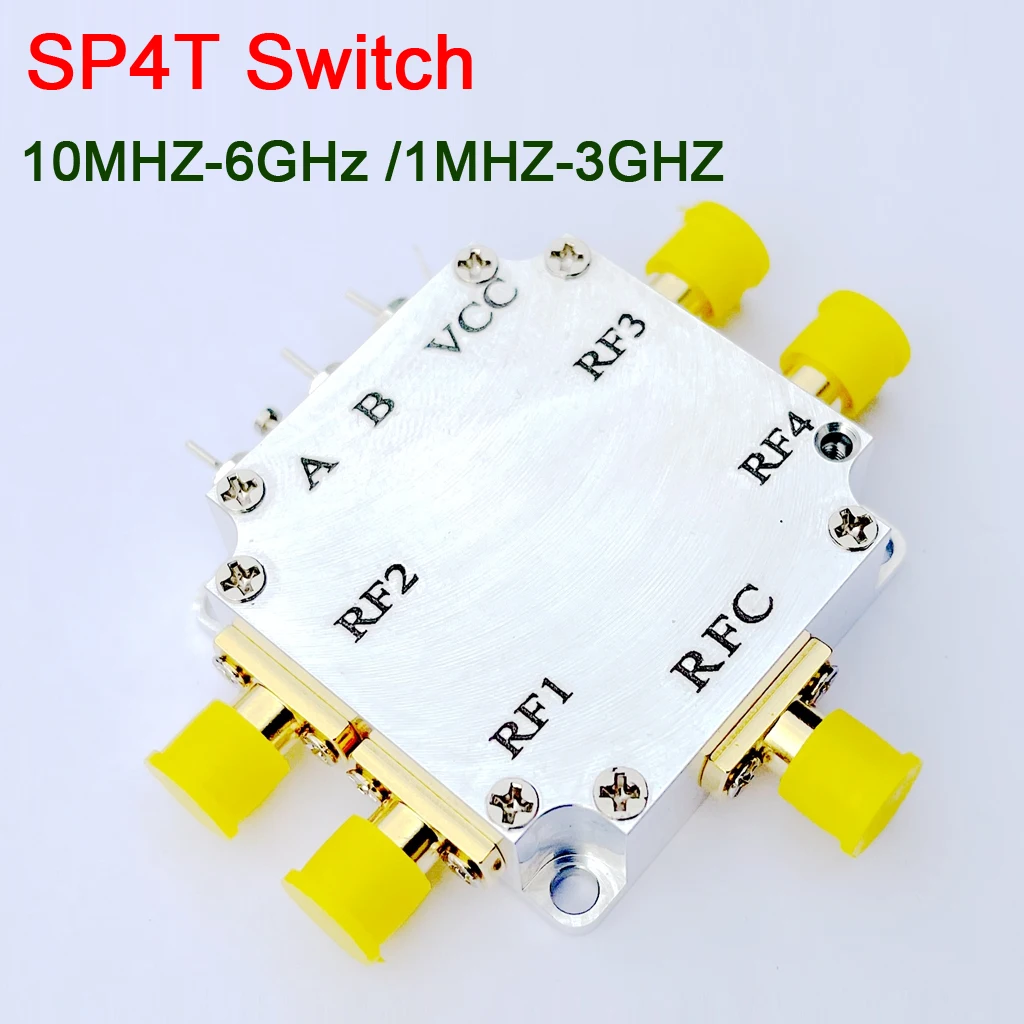 SP4T переключатель 1M-3GHz / 10MHZ-6GHz RF однополюсный 4 изолированный низкие вносимые