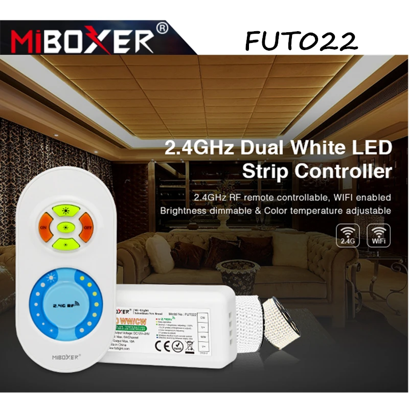 Контроллер Miboxer FUT022 двойная белая светодиодная лента 2 4 ГГц цветовая температура