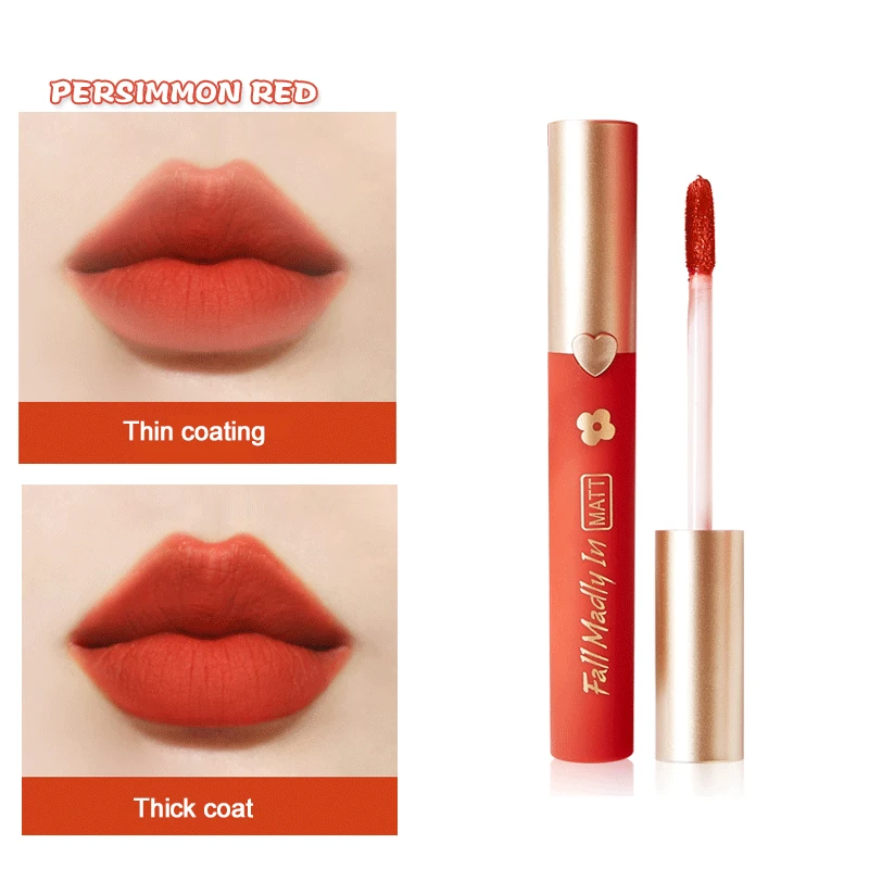 Матовая бархатная глазурная жидкость для губ водостойкая помада стойкий