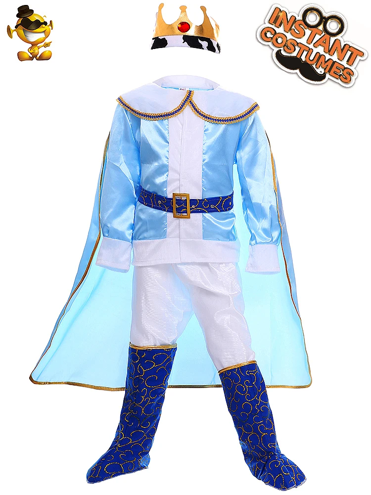 DSPLAY новый модный детский красивый костюм синий роскошный король Принц для