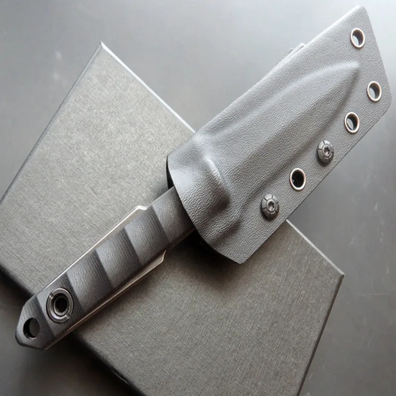

New Progressor Camping Outdoor Jungle High Hardness D2 Steel + Stone Washing Fixed Straight Blade EDC Tool
