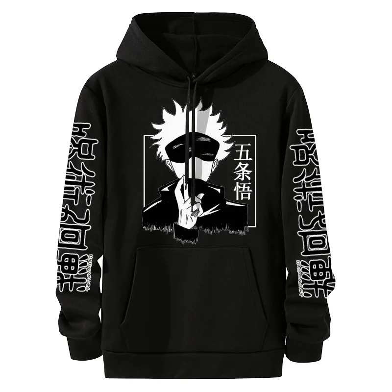 

Jujutsu Kaisen Hoodie Hip Hop Anime Cotton Pullovers Tops Loose Long Sleeves Autumn Man Women Cloth Unisex