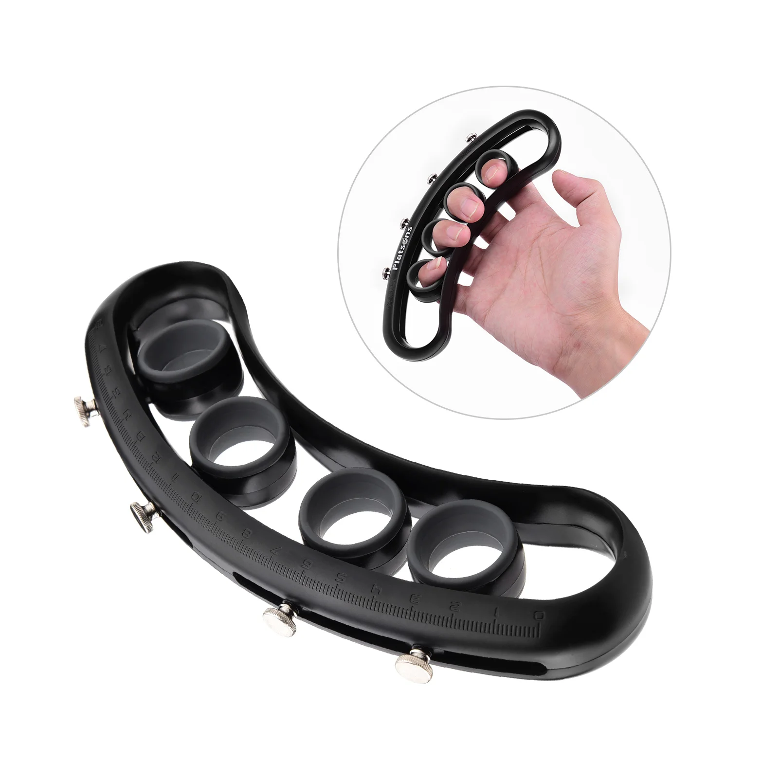 

Flatsons Adjustable Guitar Finger Expansion Finger Force Span Practicing Trainer for Guitar Bass Ukulele Instrument Beginner