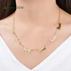 Ожерелье Nextvance в форме сердца с именем на заказ, ожерелье из нержавеющей стали в арабском стиле с кулоном на заказ для влюбленных Женщин, подарок на день рождения и фестиваль