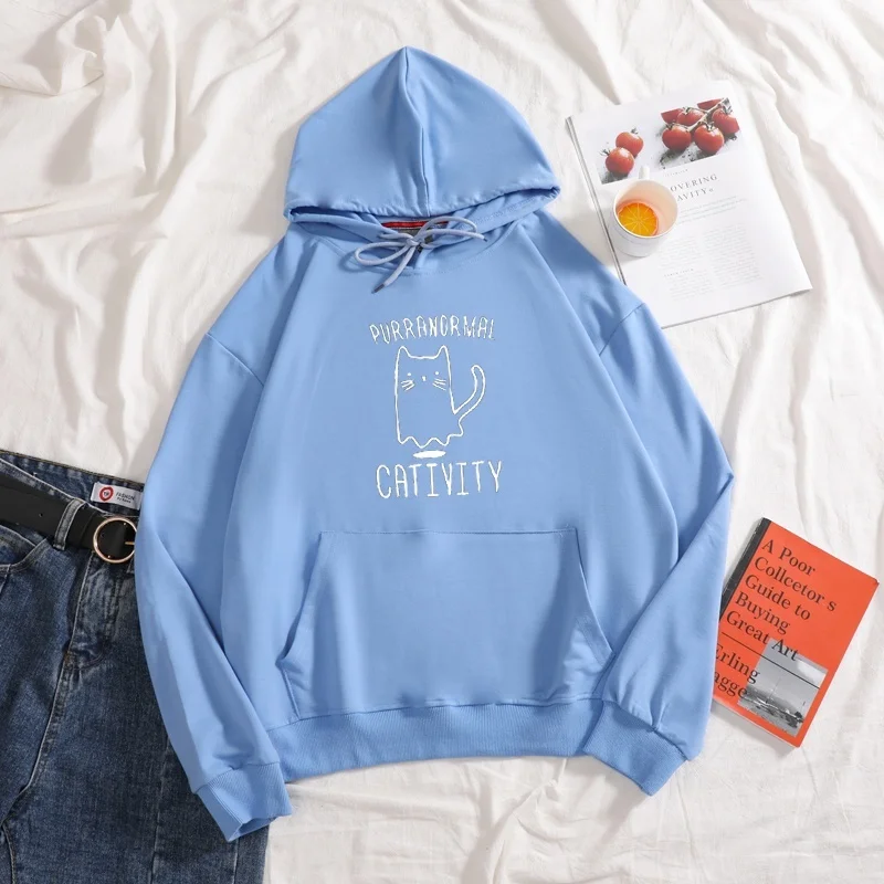 

New 2021 Purranormal Cativity print hoodies Women drawcord hoodies Harajuku autumn Ladies Pullovers Long Sleeve Women hoodies
