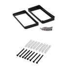 8 шт. M2.5 x 32 мм Электрогитара хамбакер звукосниматели винт и пружина и 2 шт. черный изогнутый хамбакер звукосниматели