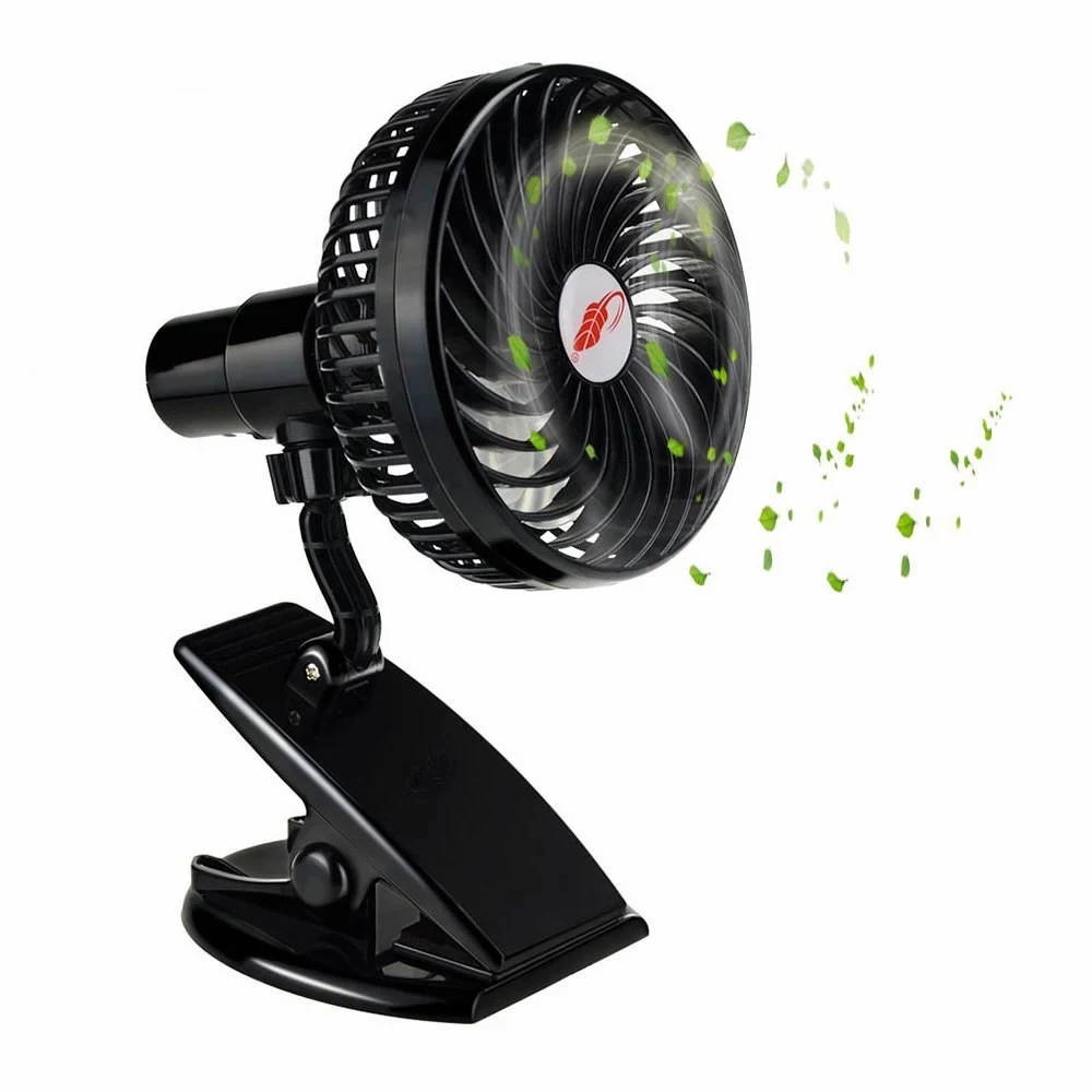 

Mini Mute Clip Fan Rechargeable Silent 4 Blades Baby Stroller Fans Portable Air Cooling 3 Speeds Desk USB Fan With USB Output
