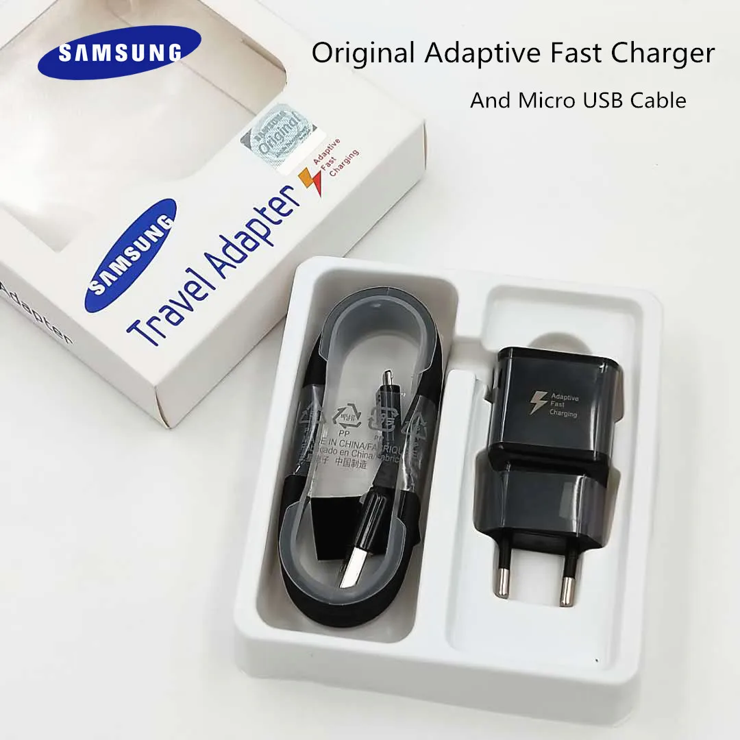 Оригинальный samsung Адаптивное быстрое зарядное устройство QC3.0 USB настенный