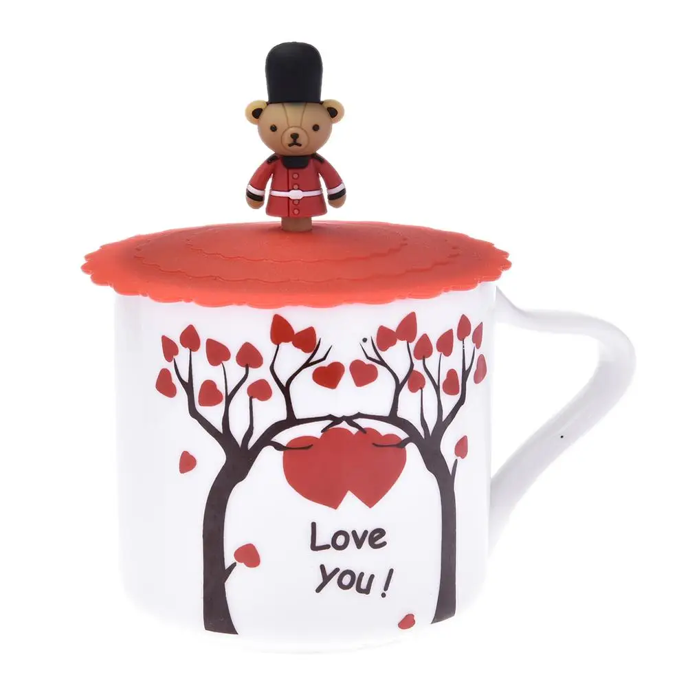 Герметичная силиконовая крышка для чашек термостойкая многоразовая герметичная