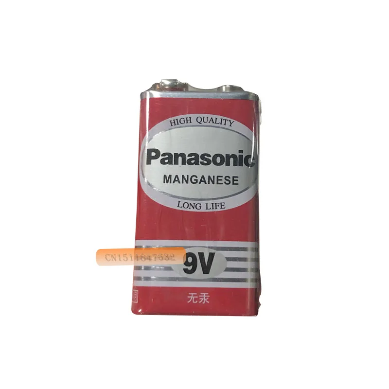 1 шт. Panasonic Greencell типа PP3 6F22 6LR61 MN1604 9V Блок Heavy Duty сотовый Батарея