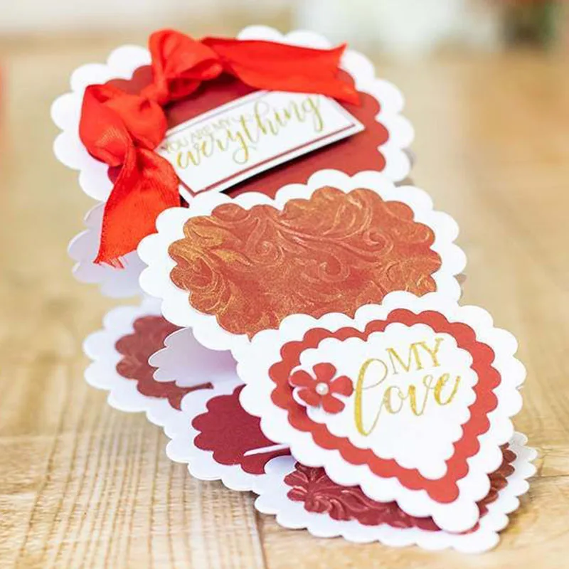 Calloped Heart Shape Metal Cutting dies 2019 new Craft Dies for Embossing Paper Card making Scrapbooking Decorations Photo | Дом и сад