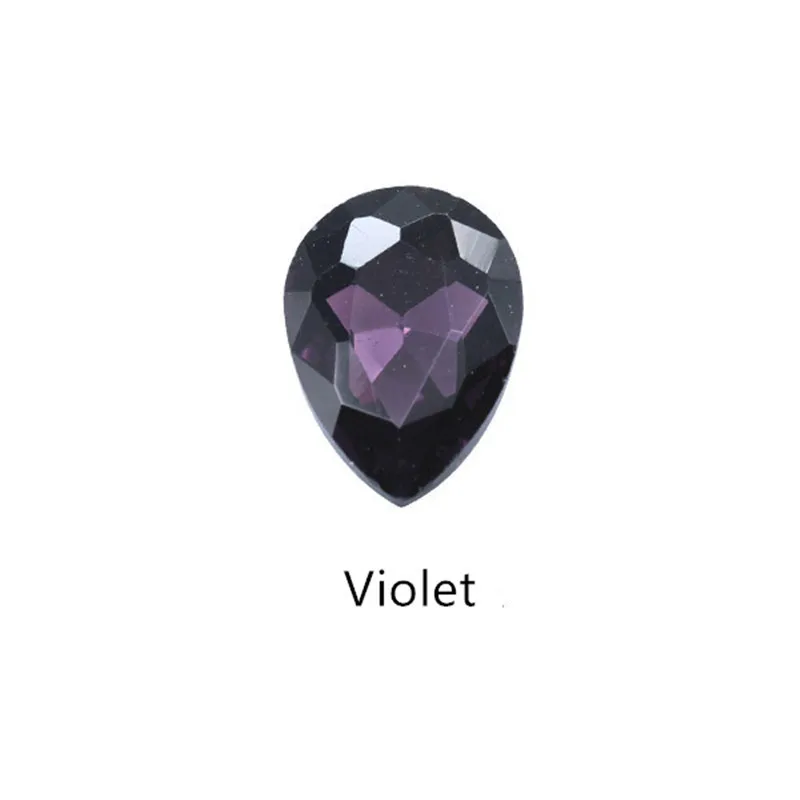 Violet 4x6mm 10 шт ромбовидные кристаллы для ногтей AB Стразы драгоценные камни алмазное Золотое дно плоский задний камень 6*10 мм 3D амулеты аксессуары для ногтей - Цвет: Violet 4x6mm