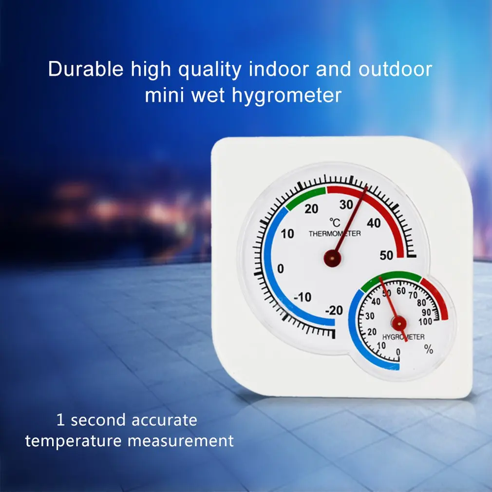 Пластиковая метеостанция мини-термометр для детской комнаты влажный гигрометр