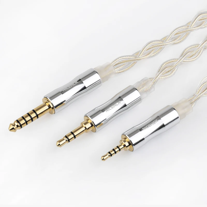 NiceHCK SilverDay 5N посеребренный кабель для наушников OCC 3 5/2 5/4 4 мм MMCX/2Pin/QDC Lofty Topguy MK3 EBX21