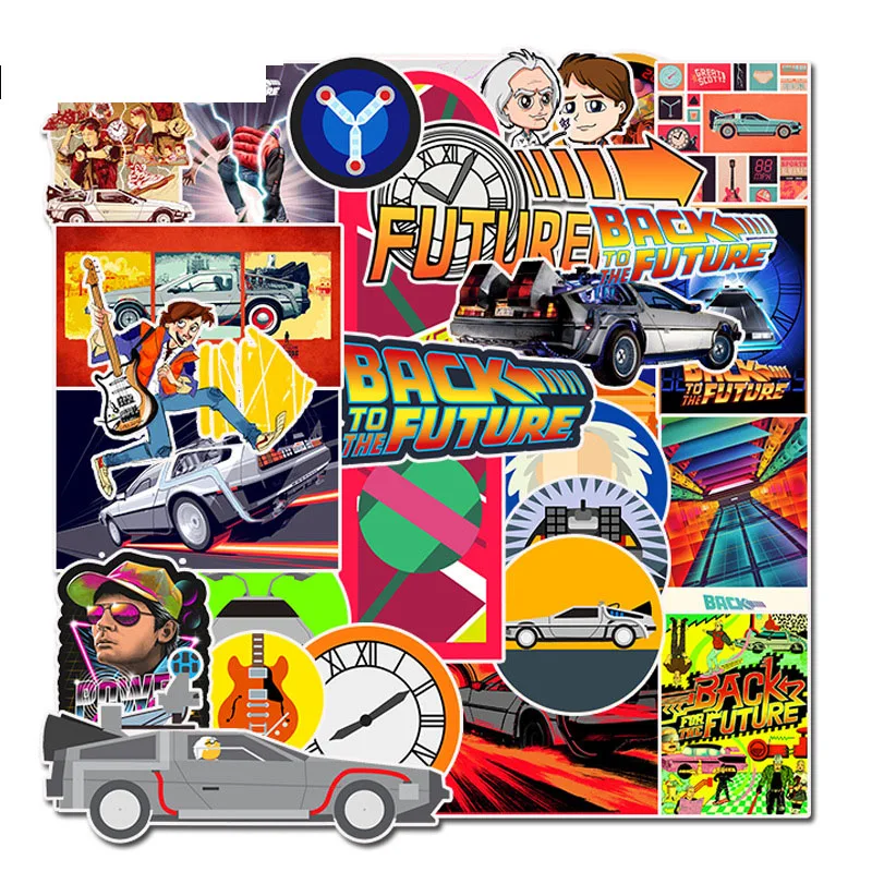 50 шт. водонепроницаемые наклейки Назад в будущее | Игрушки и хобби