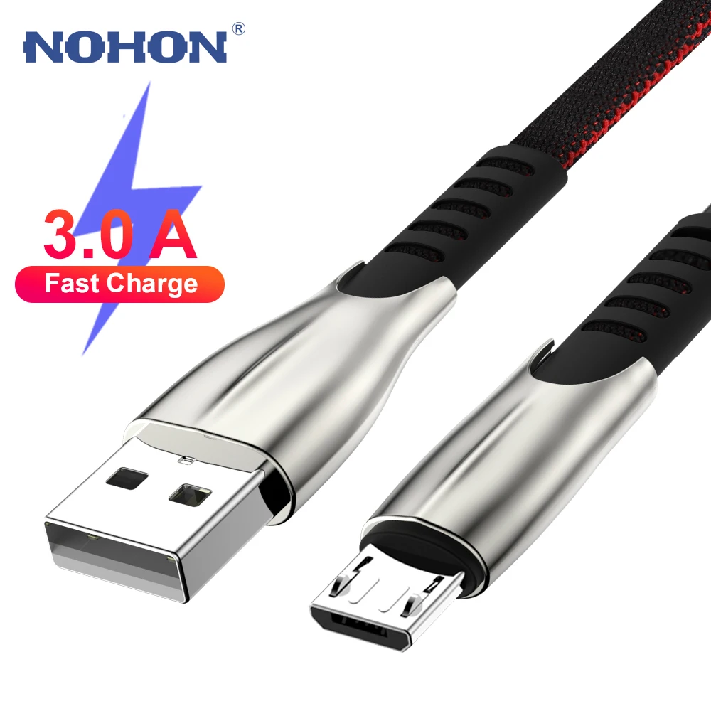 Кабель Micro USB 3A для быстрой зарядки телефонов Samsung S7 S6 J7 Xiaomi Redmi Note 5 Huawei LG Android |