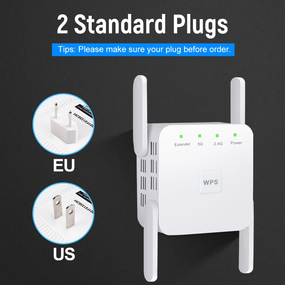 WiFi ретранслятор WiFi удлинитель 2,4G 5G беспроводной WiFi усилитель Wi Fi усилитель 5 ГГц Wi Fi сигнал ретранслятор Wi-Fi точка доступа